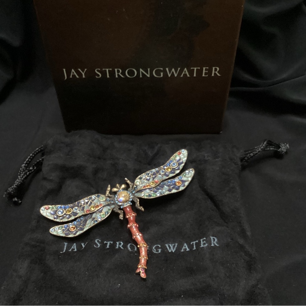 Jay Strongwater Dragonfly brooch